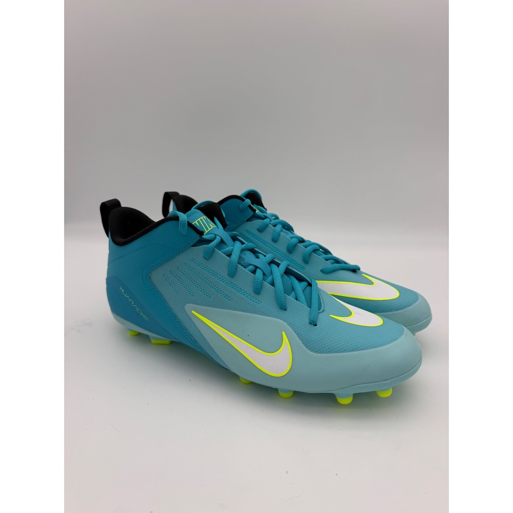Nike Huarache 9 Varsity Lacrosse Cleats Baltic Blue Volt CZ6558-400 Mens 12